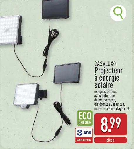 Offre: Projecteur à énergie solaire