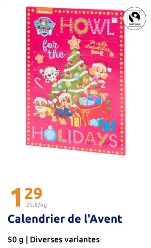 Offre: Calendrier de l'Avent