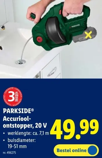 Promotie: Accuriool-ontstopper