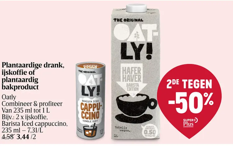 Aanbieding: Plantaardige drank, ijskoffie of plantaardig