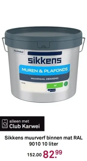 Aanbieding: Sikkens muurverf binnen mat RAL