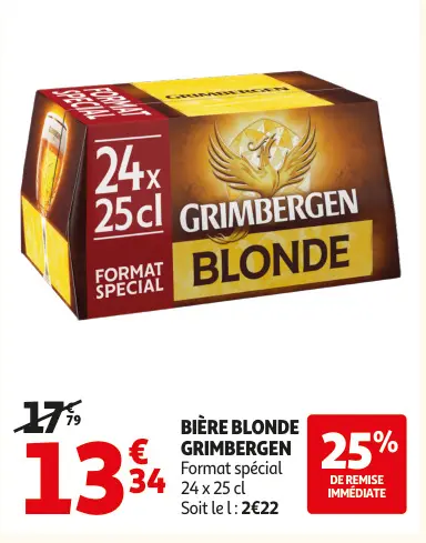 Aanbieding: Bière blonde GRIMBERGEN