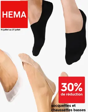 Offre: socquettes et chaussettes basses