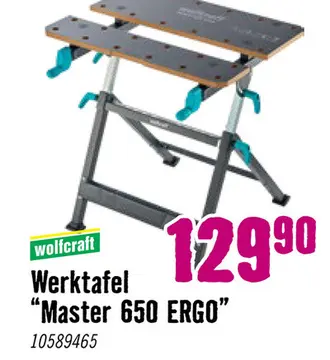 Aanbieding: Werktafel "Master 650 ERGO"