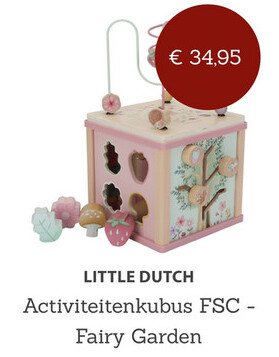 Aanbieding: Little Dutch Activiteitenkubus FSC