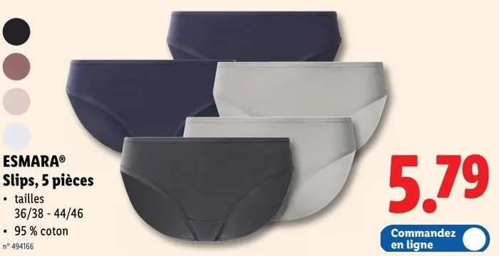 Offre: Slips
