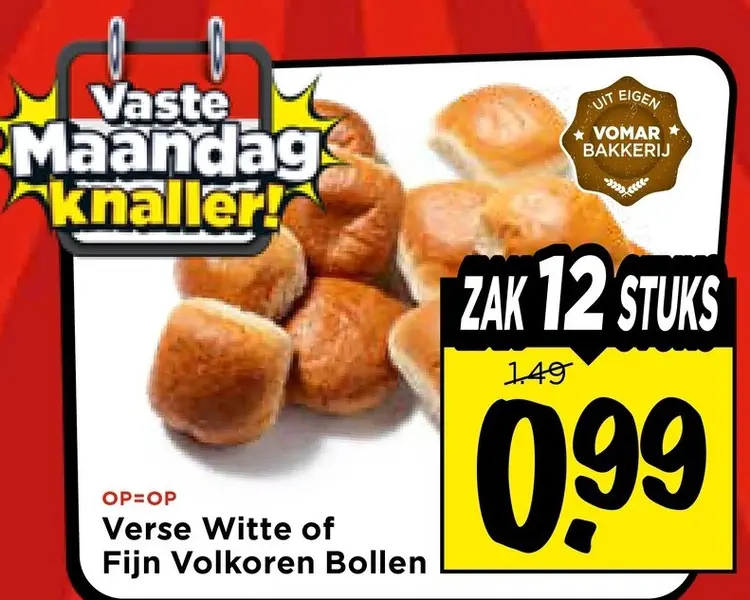 Verse Witte of Fijn Volkoren Bollen