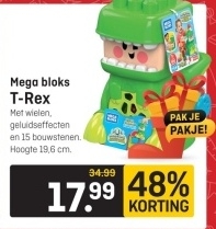 Aanbieding: Mega bloks T-Rex