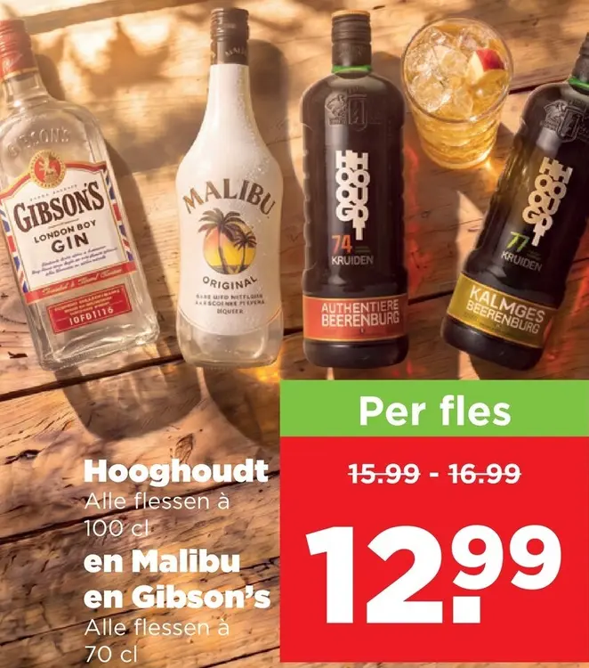 Aanbieding: Gin, Malibu en Beerenburg