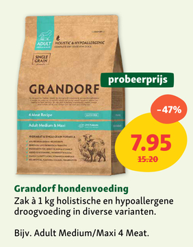 Aanbieding: Grandorf hondenvoeding