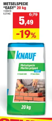 Promotie: Metselspecie Mortier préparé