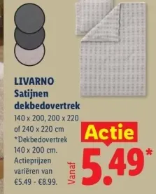 Aanbieding: Satijnen dekbedovertrek