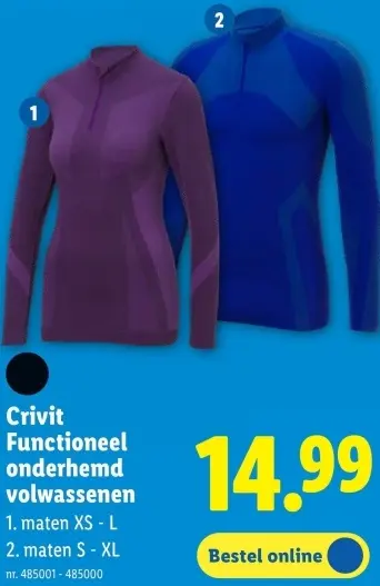 Promotie: Functioneel onderhemd volwassenen