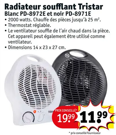 Offre: Radiateur soufflant