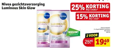 Aanbieding: Nivea gezichtsverzorging Luminous Skin Glow