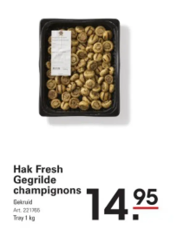 Promotie: Gegrilde champignons