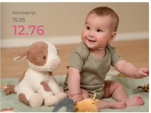 Aanbieding: Baby and Stuffed Animal