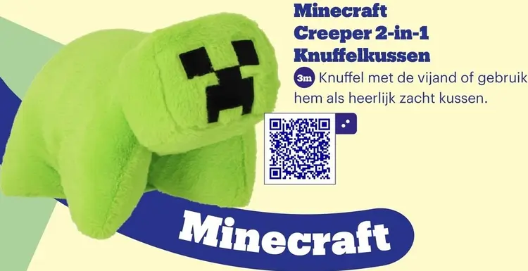 Promotie: Creeper 2-in-1 Knuffelkussen
