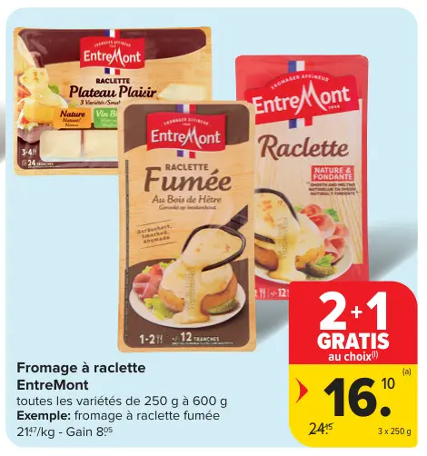 Offre: Fromage à raclette