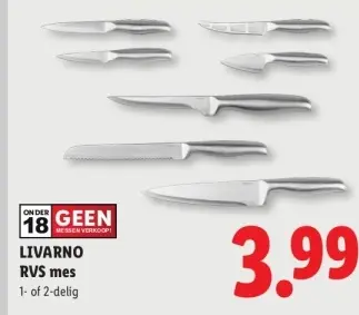 Aanbieding: RVS mes
