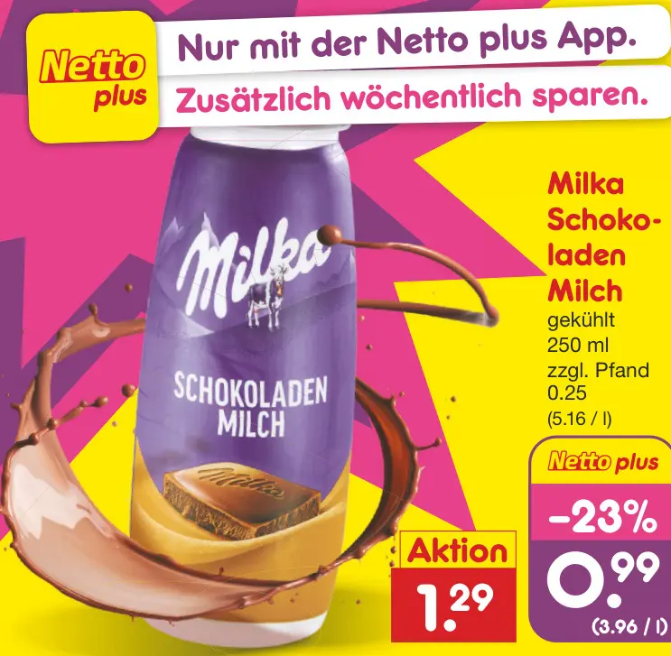 Aanbieding: Schokoladen Milch