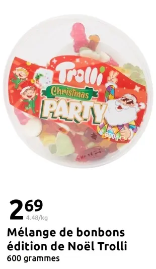 Offre: Mélange de bonbons édition de Noël Trolli