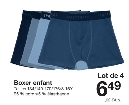 Offre: Boxer enfant