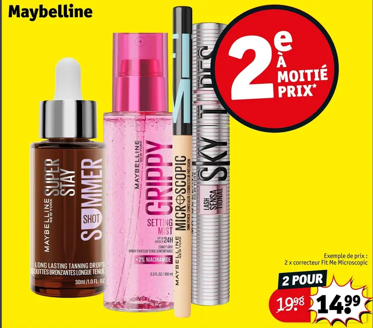 Offre: Maybelline Maquillage