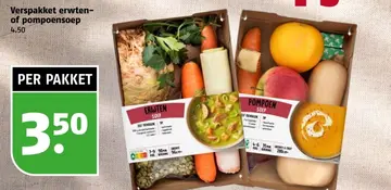 Aanbieding: Verspakket erwten- of pompoensoep