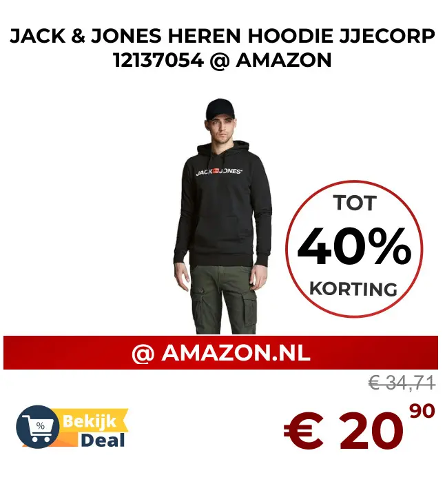 Aanbieding: Heren hoodie jjecorp