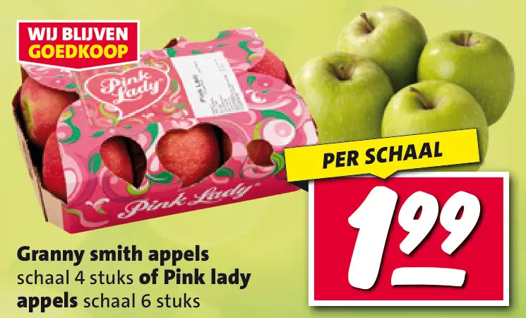 Aanbieding: Granny smith appels of Pink lady appels