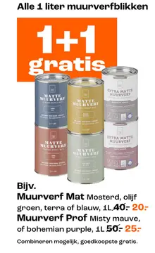 Aanbieding: Alle 1 liter muurverfblikken