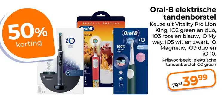 Aanbieding: Oral-B elektrische tandenborstel
