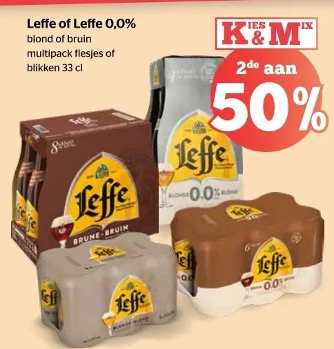 Aanbieding: Leffe of Leffe 0,0%