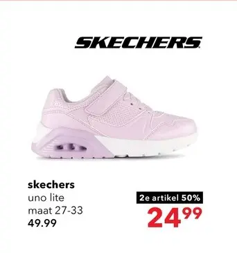 Aanbieding: Skechers Uno Lite meisjes sneakers lila