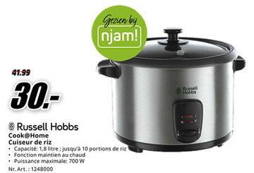 Offre: Russell Hobbs Cook@Home Cuiseur de riz