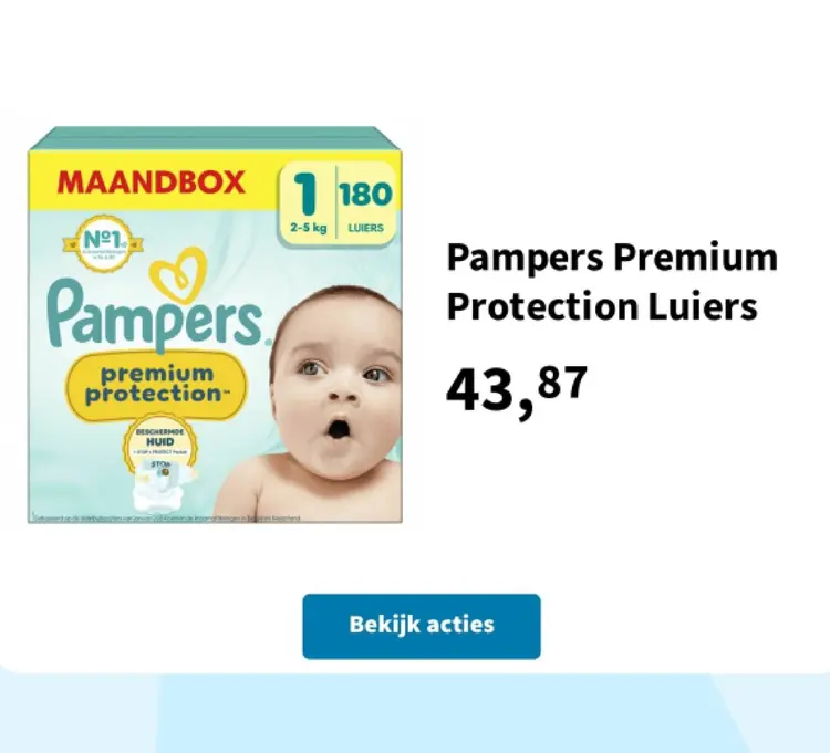 Promotie: Pampers Premium Protection Luiers