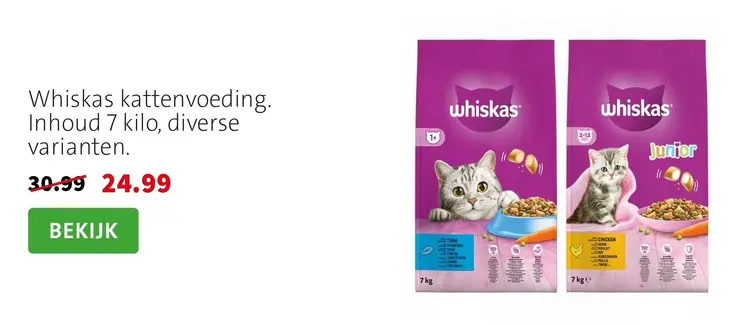 Aanbieding: Whiskas kattenvoeding