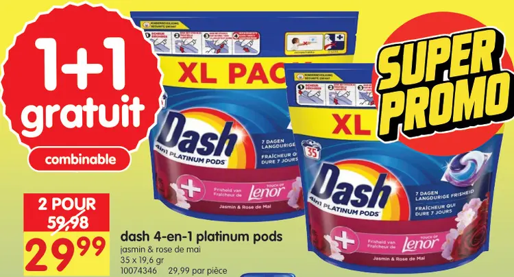 Offre: dash 4-en-1 platinum pods