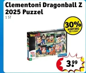 Aanbieding: Clementoni Dragonball Z 2025 Puzzel