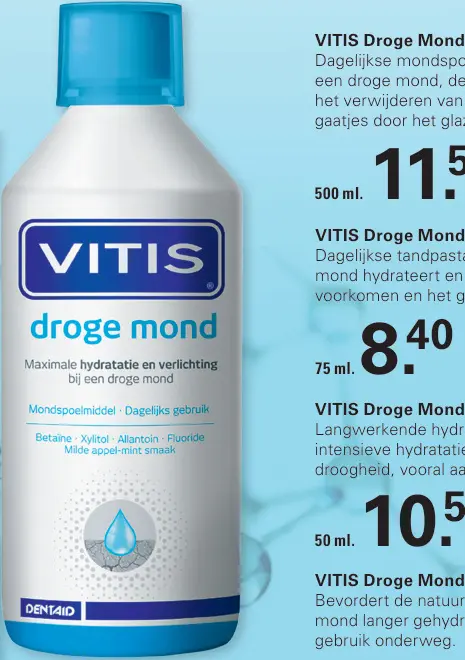 Aanbieding: Droge Mond Mondspoeling
