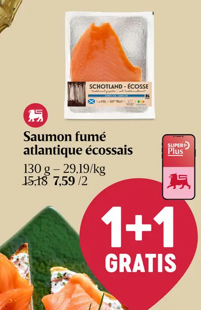 Offre: Saumon fumé atlantique écossais