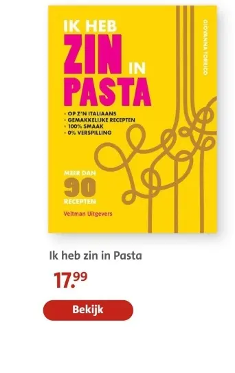 Aanbieding: Ik heb zin in Pasta