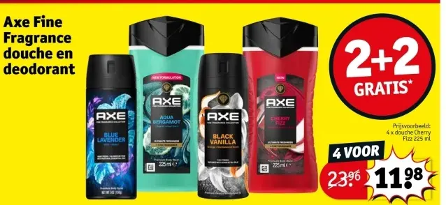 Promotie: Axe Fine Fragrance douche en deodorant
