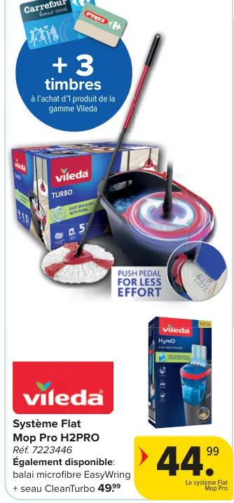 Offre: Système Flat Mop Pro H2PRO