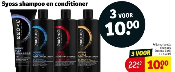 Aanbieding: Syoss shampoo en conditioner