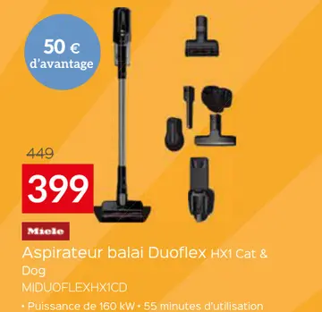 Offre: Aspirateur balai Duoflex HX1 Cat & Dog