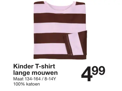 Aanbieding: Kinder T-shirt lange mouwen