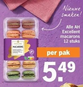 Aanbieding: AH Excellent macarons