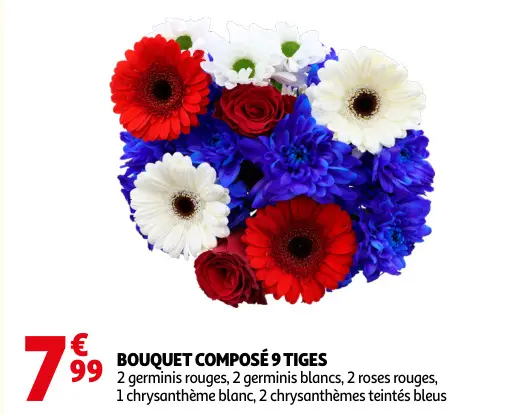 Offre: Bouquet composé 9 tiges